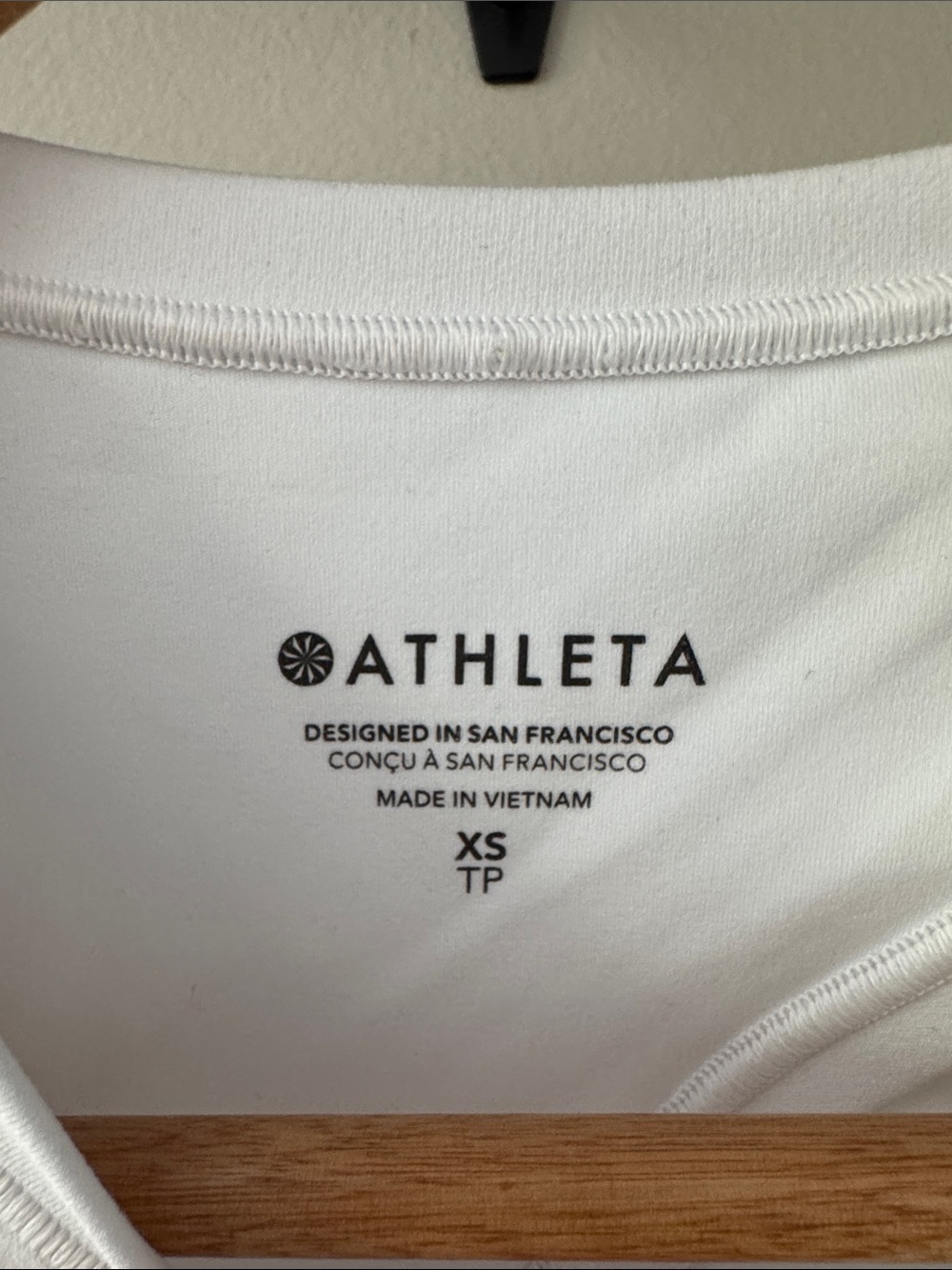 Athleta White Crewneck Cropped Tee - Picture 3 of 5